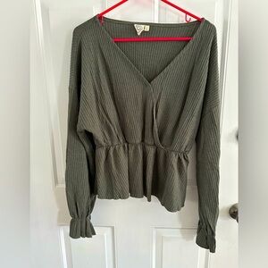 Grace & Emma peplum top